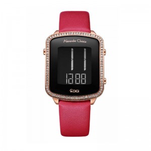 Alexandre Christie AC 9380 Rosegold Red Leather LHLRGBARE